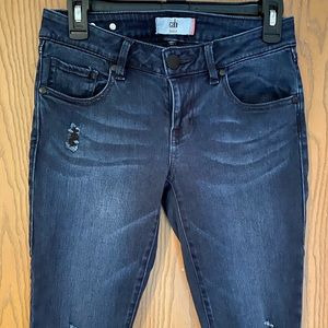 Dark Destructed Skinny Jeans